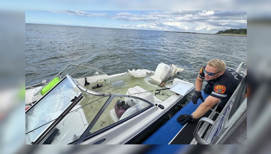 Police Rescue Five Men From Sinking Boat Near Northport