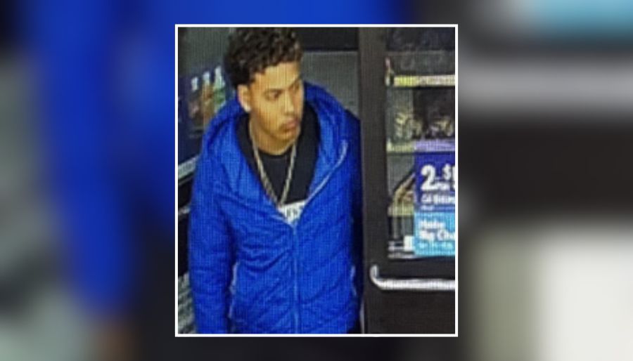 Man wanted by Suffolk County police for allegedly stealing food, drinks and a bicycle from a Mastic Beach 7-Eleven on Sept. 23, 2026.