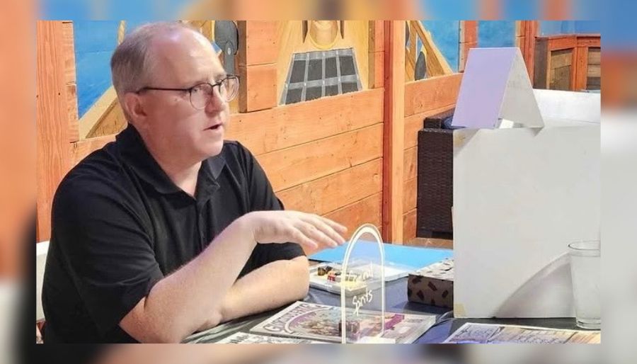 Northport game creator William Little, developer of Criminal Spirits, a supernatural tabletop role-playing game set in 1920s New York City.